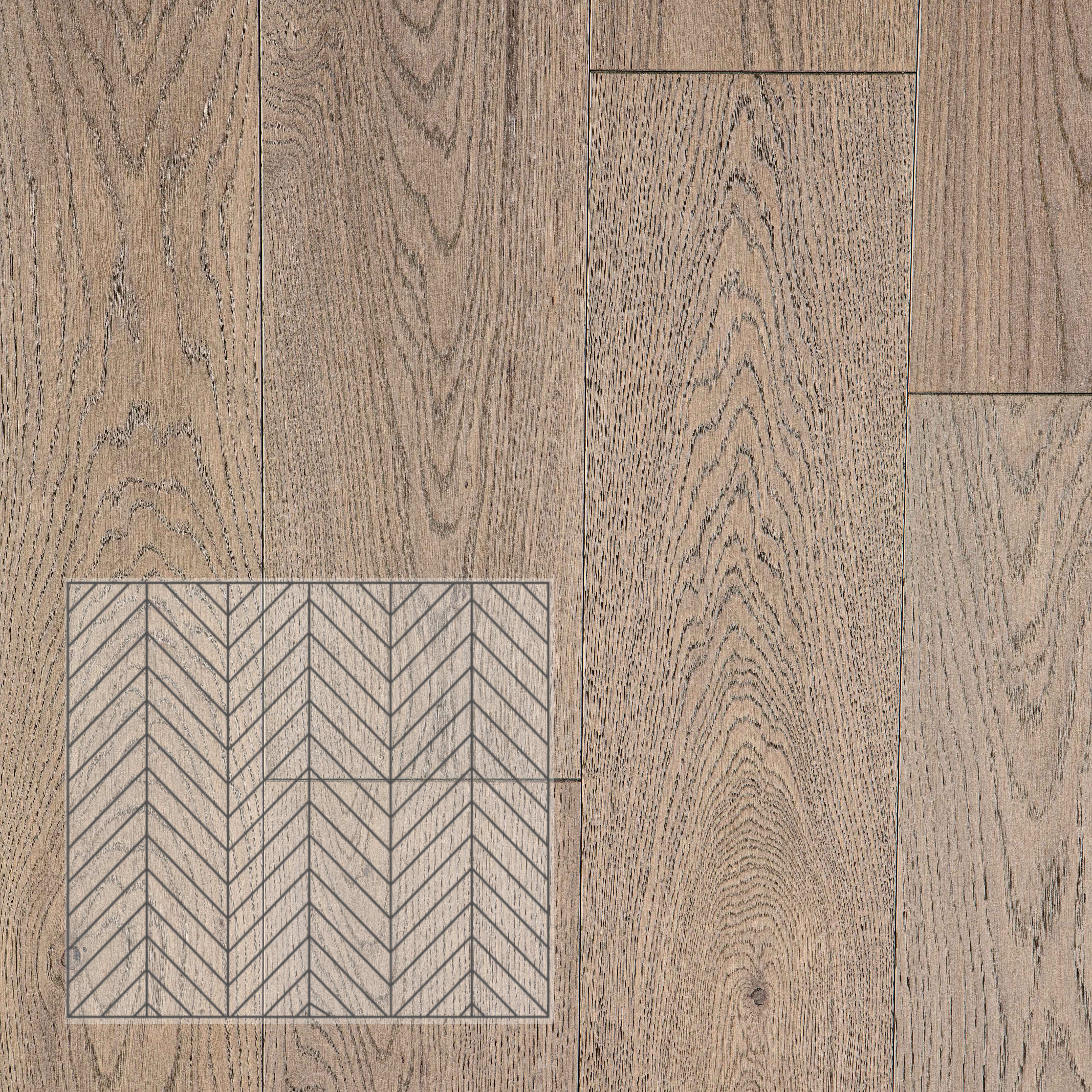 Инженерная доска Eparket Дуб Morning Fog рустик лак французская елка 510×90×15